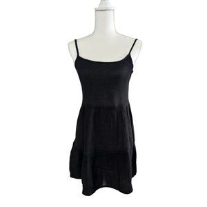 H&M Black Crepe Mini Dress Size S